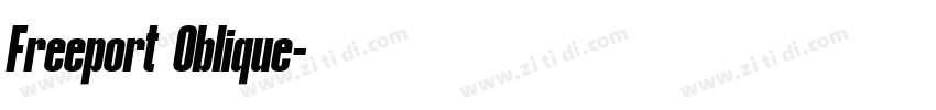 Freeport Oblique字体转换